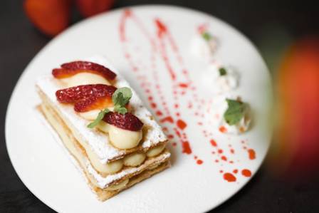 Tropical Fruit Phyllo Napoleons