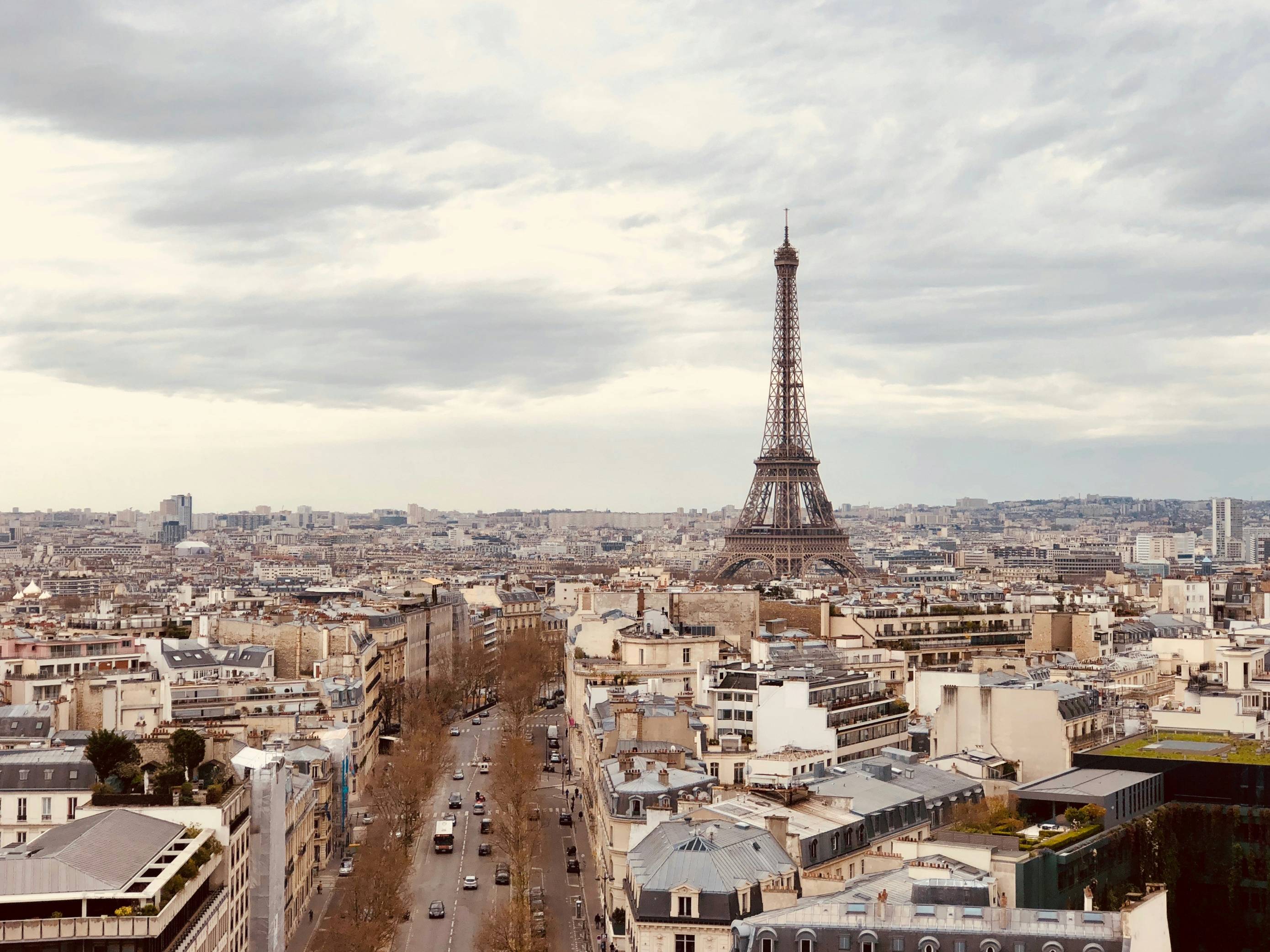 aerial photography of Eiffel Tower